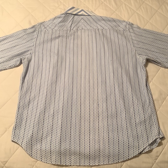 Robert Graham White w/Navy & Carolina Blue Checks - Picture 7 of 10